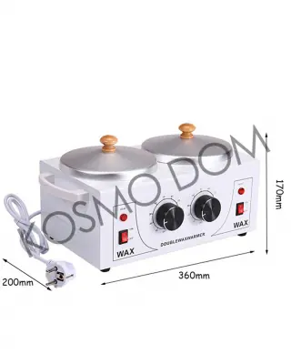 Воскоплав с терморегулятором двойной Double Wax Warmer, 800 мл